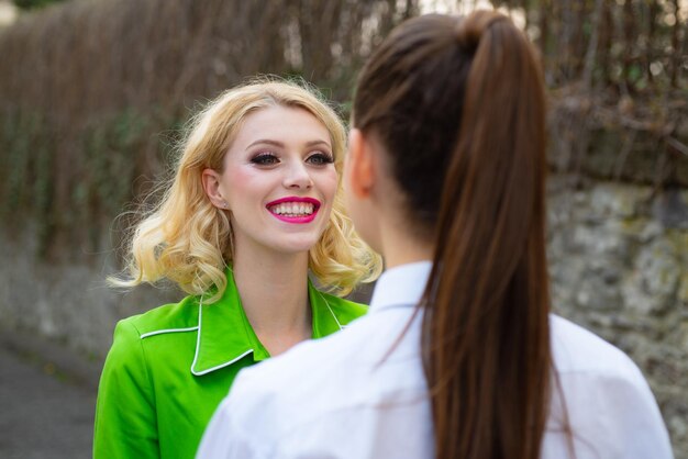 brunet and golden-haired lesbos act